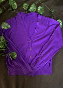 Purple Korean Cardigan