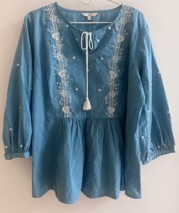 Embroidered Casual Top
