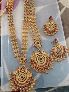 Ruby Stone Jewellery Set