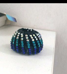 Combo-Bird&#39;s Nest Hair Clip &amp; Embellished Necklace