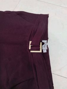 Burgundy Buckle Jegging