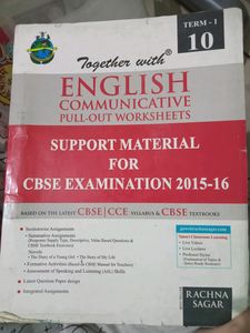 English Communicative Pull Out Worksheet, Term 1, Class 10