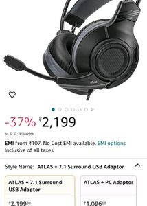 New Nitho Gaming Headset Wired 7.1