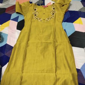 Elegant Mustard Kurta