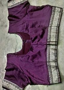Purple Color Silk Blouse,Read Description