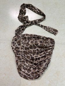 Chic Leopard Print Top😇 ( worn once)