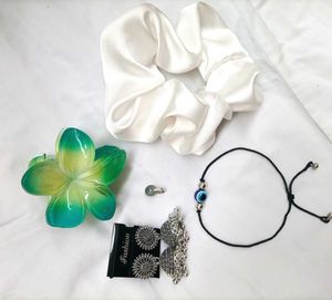 Desi Girl Accessories Combo 🌷🕊🐚✨