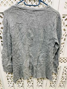 🔖New With Tag Sweater Crochet Detailing A