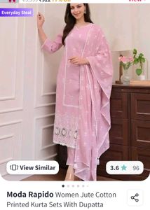 pink kurta set with dupatta