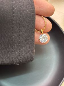 Ariel Solitaire Pendant Necklace Anti-tarnish