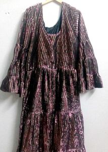 Tiered Sequin Party Dress