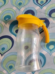 Vintage Yellow Lid Syrup Dispenser