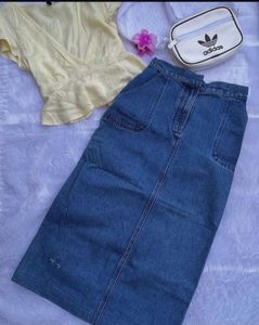 Long Denim Skirt🌸