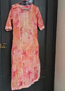 Floral Print Pink And White Top Combo