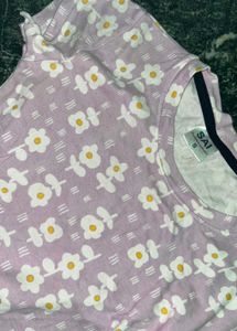 Lavender Printed Tee