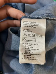 H&amp;M Denim Shirt Tunic Top