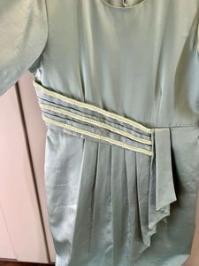 Party Wear Hourglass Midi Mint  Dress