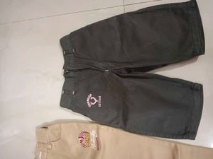Embroidered Tan Pants