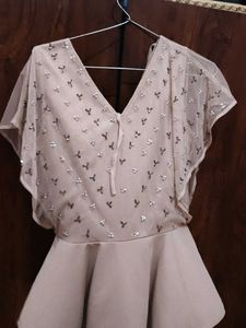 ..STREET 9 Women Pink Solid Peplum Top