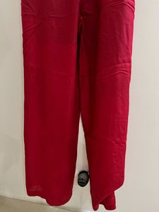 Red Jump Suit With Sleeveless