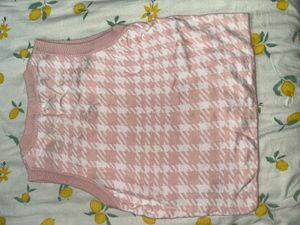 Pink Sweater Vest top