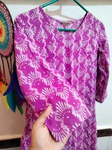 Purple Straight Kurta
