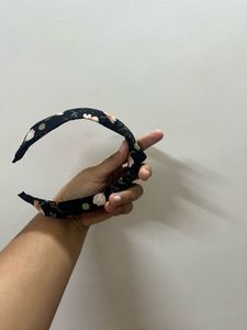 Floral Black Hairband