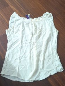 White Sleeveless Top