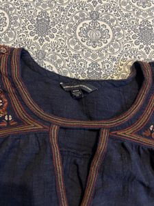 Embroidered Peasant Top (item 22)