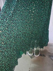Green Floral Maxi Dress