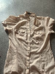 Striped Button-Down Shirt
