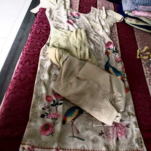 Festiv wear satin suit