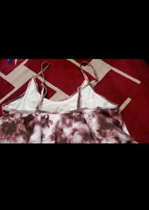 Tie-Dye Ruffle Crop Top