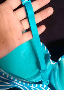 Striped Blue Bra