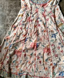 Women Floral Print Straight Kurta