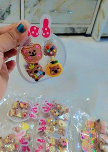 Cute Cartoon Hair clutchers pack of 4 clutcher