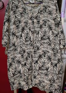 56" Size Zebra Print Tunic Kurti  + freebie😍
