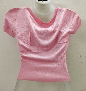 Pink Button-Down Top
