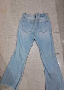 Ripped Wide Leg Jeans