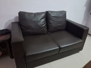 Premium Leathrette 2 Seater Sofa Witg 6 Inch Cushi