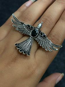 Blue Stone Bird Ring