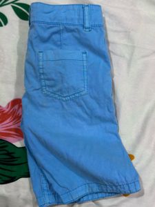 Blue Cotton Shorts -2-3 Year Good Condition