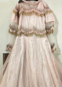 Rose Pink Floral Gown