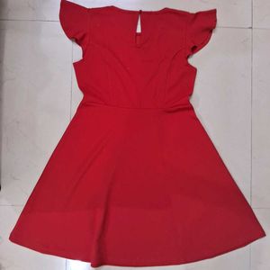 Red Fit &amp; Flare Dress