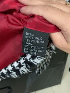 Houndstooth Cropped Jacket