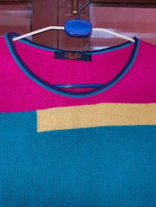 Color Block Knit Sweater