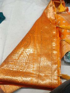 Elegant Orange Saree