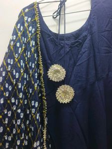 Navya Blue Suit Set XXL With Dupatta