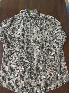 UCB —Abstract Print Button-Down Shirt