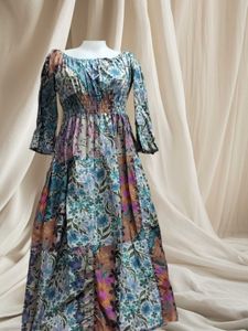Floral Patchwork Maxi Dress
